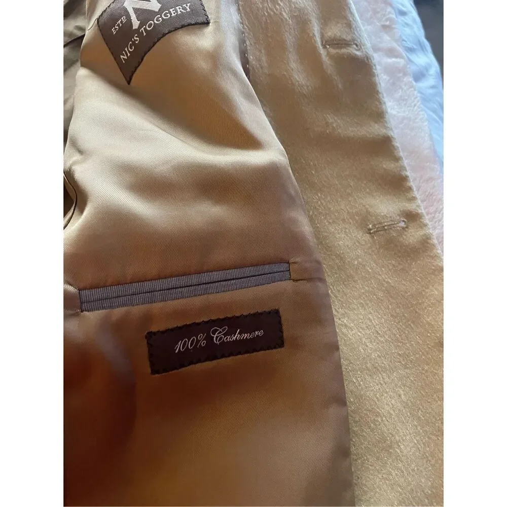 Jack Victor 100% Cashmere Men’s Blazer Sport Coat Light Brown 42L